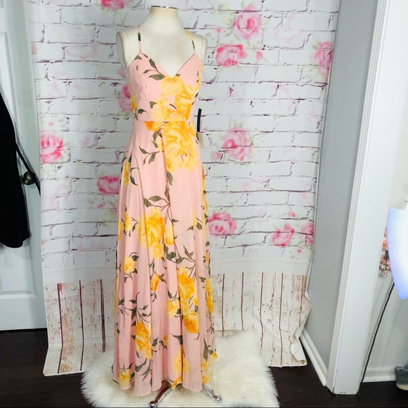 Lulu’s Endless Endearment Blush Floral Maxi Dress - Picture 5 of 13